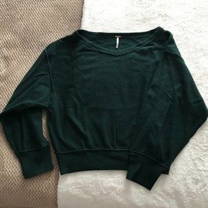 Free People cashmere sweater - bottle green - sz M